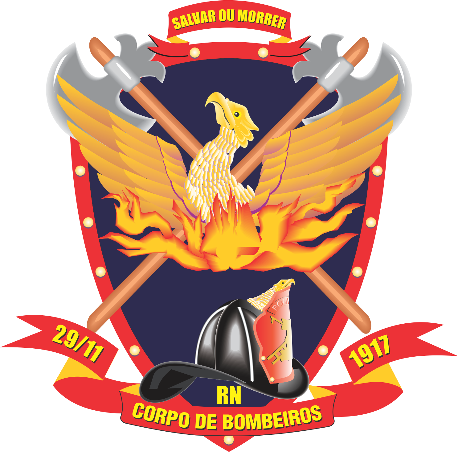 Brasão oficial do CBMRN